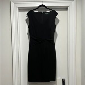 Lauren Ralph Lauren Elegant Black Midi Dress